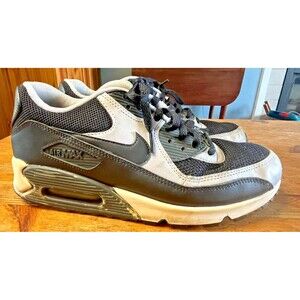 Nike Air Max 90 Black Wolf Grey 537384-053 Men's Size 10